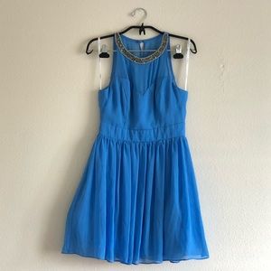 NWOT Blue Cinderella skater dress